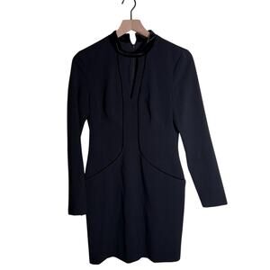 BlACK HALO Classic Elegant cutout Black bodycon Dress 6